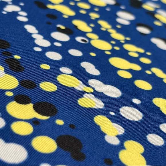 Maggie Lane, no size, Jersey, stretchy silky material, blue with colorful dots - Picture 9 of 12